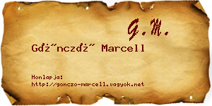 Göncző Marcell névjegykártya